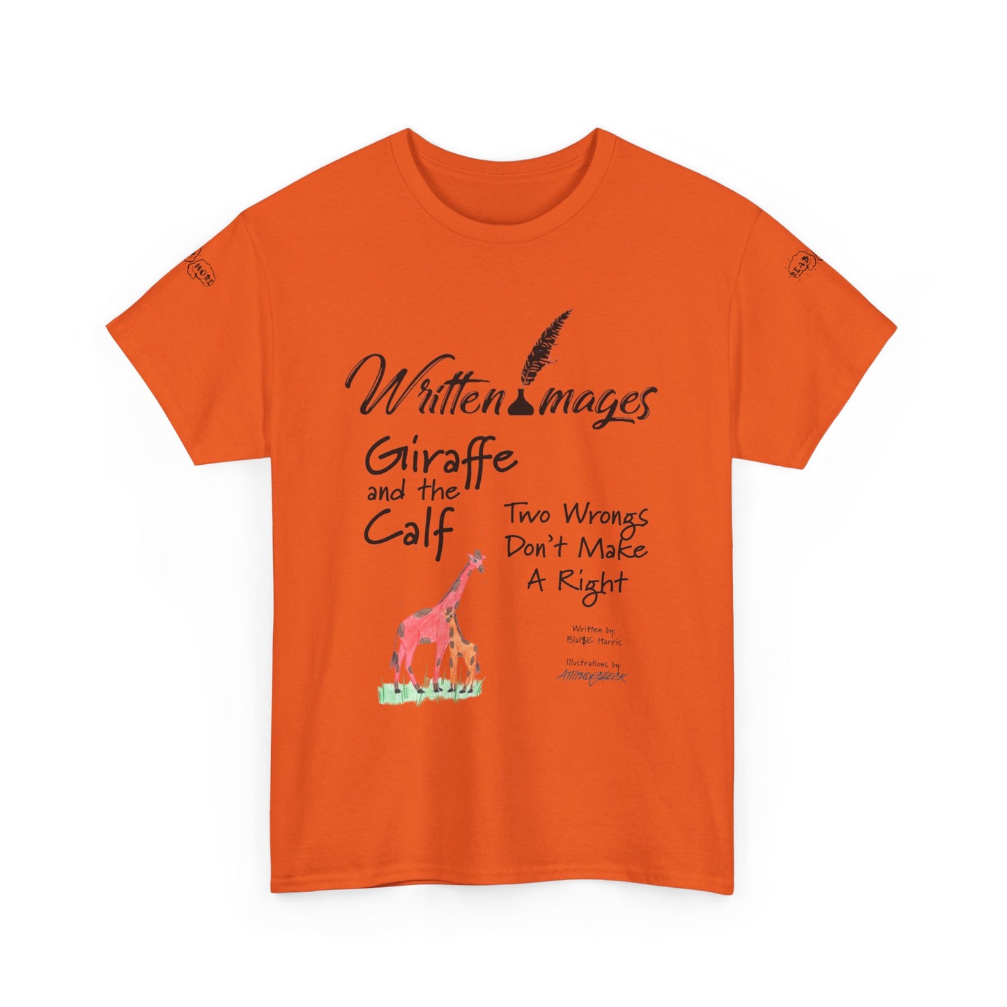 Giraffe and the Calf adult shirt