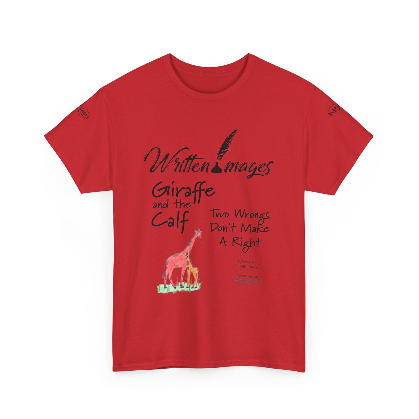 Giraffe and the Calf adult shirt